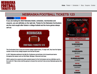 nebraskafootballtickets123.com screenshot