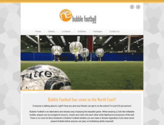nebubblefootball.co.uk screenshot