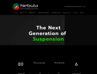 nebulaproducts.com screenshot