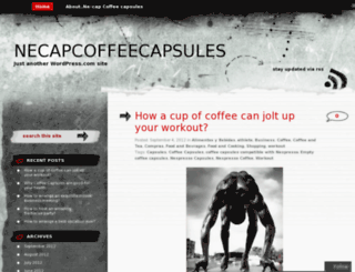 necapcoffeecapsules.wordpress.com screenshot