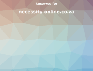 necessity-online.co.za screenshot