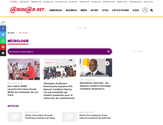 necrologie.ci screenshot