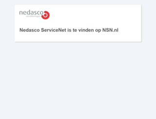 nedasco-servicenet.nl screenshot