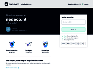 nedeco.nl screenshot