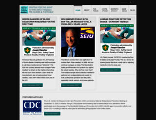 needlesticksafety.org screenshot