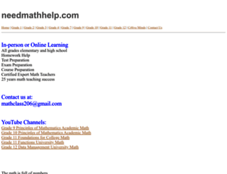 needmathhelp.com screenshot