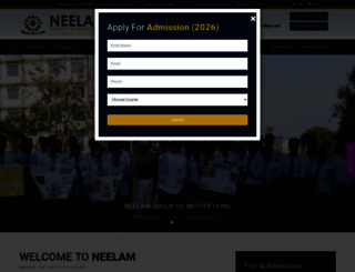 neelamcollege.com screenshot