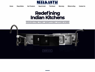 neelkanthsinks.com screenshot