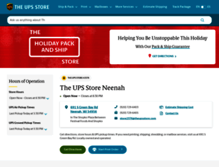 neenah-wi-2376.theupsstorelocal.com screenshot