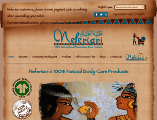 nefertaribodycare.com screenshot
