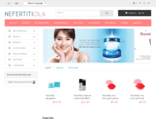 nefertitiola.com screenshot