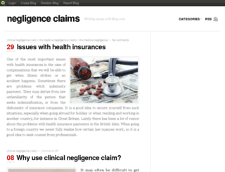 negligenceclaims.blog.com screenshot