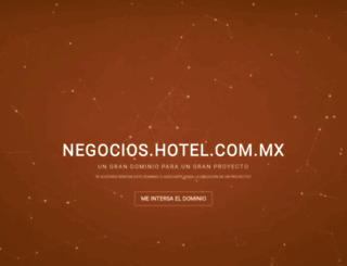 negocios.hotel.com.mx screenshot