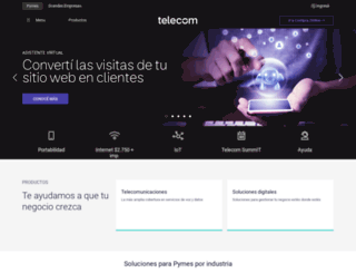 negocios.telecom.com.ar screenshot