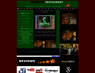 negritasrestaurant.com screenshot