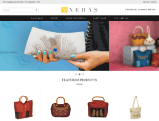 nehasbags.com screenshot