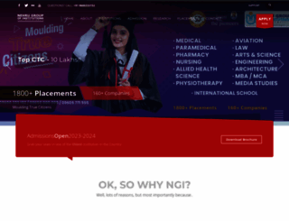 nehrucolleges.com screenshot