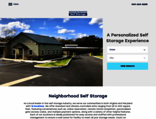 neighborhoodselfstorage.net screenshot