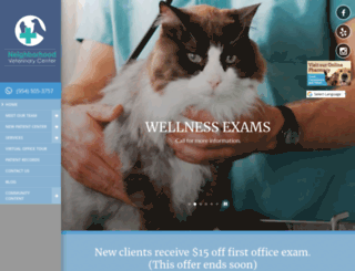 neighborhoodvetcenter.com screenshot