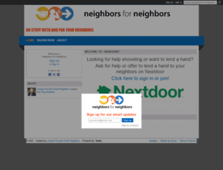 neighborsforneighbors.org screenshot