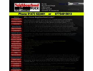 neighbourhoodlocks.co.uk screenshot