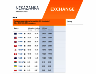 nekazanka-exchange.cz screenshot