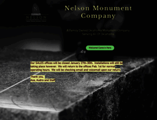 nelsonmonumentcompany.com screenshot