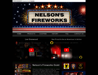 nelsonsfireworks.com screenshot