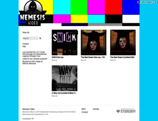 nemesisvideo.storenvy.com screenshot