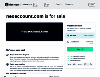 neoaccount.com screenshot