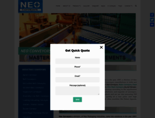 neoconveyors.com screenshot