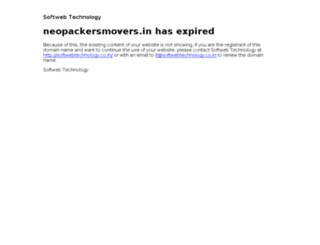 neopackersmovers.in screenshot