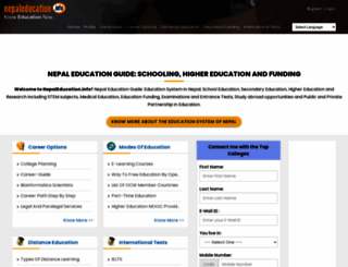 nepaleducation.info screenshot