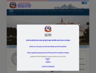 nepalembassyusa.org screenshot