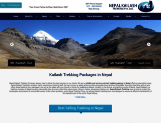 nepalkailashtrekking.com screenshot