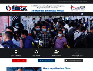 nepalmedicalshow.com screenshot