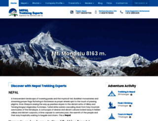 nepaltrekkingexperts.com screenshot