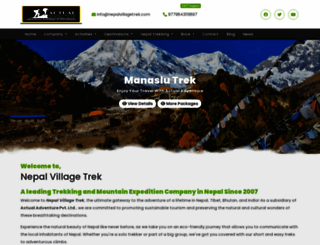 nepalvillagetrek.com screenshot
