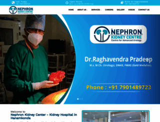 nephronkidneycentre.com screenshot