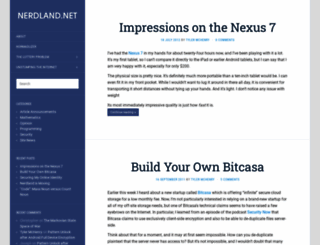 nerdland.net screenshot