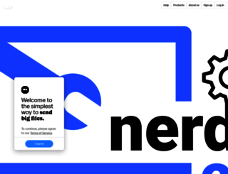 nerds2u.wetransfer.com screenshot