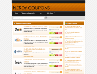 nerdycoupons.com screenshot