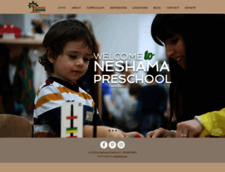 neshamapreschool.com screenshot