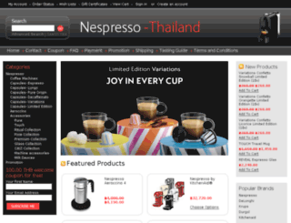 nespresso-thailand.com screenshot