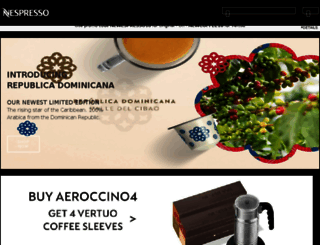nespresso.com.tw screenshot