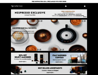 nespresso.it screenshot