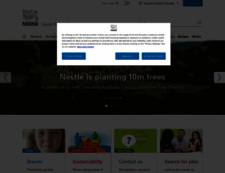 nestle.com.au screenshot