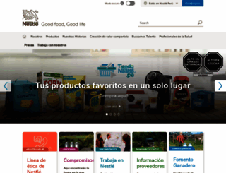 nestle.com.pe screenshot