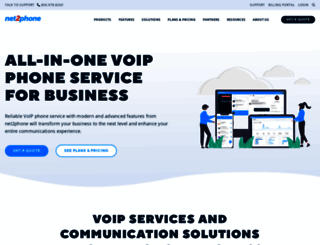 net2phonesiptrunking.com screenshot