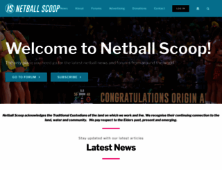 netballscoop.com screenshot